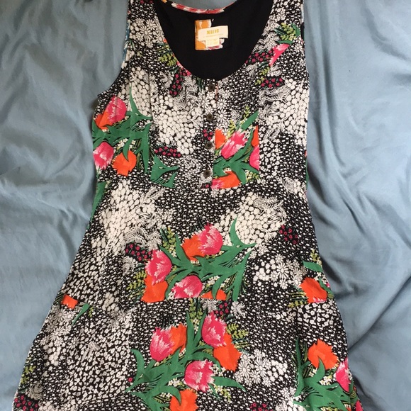 Anthropologie Maeve Sleeveless Floral Print Dress - Picture 7 of 12
